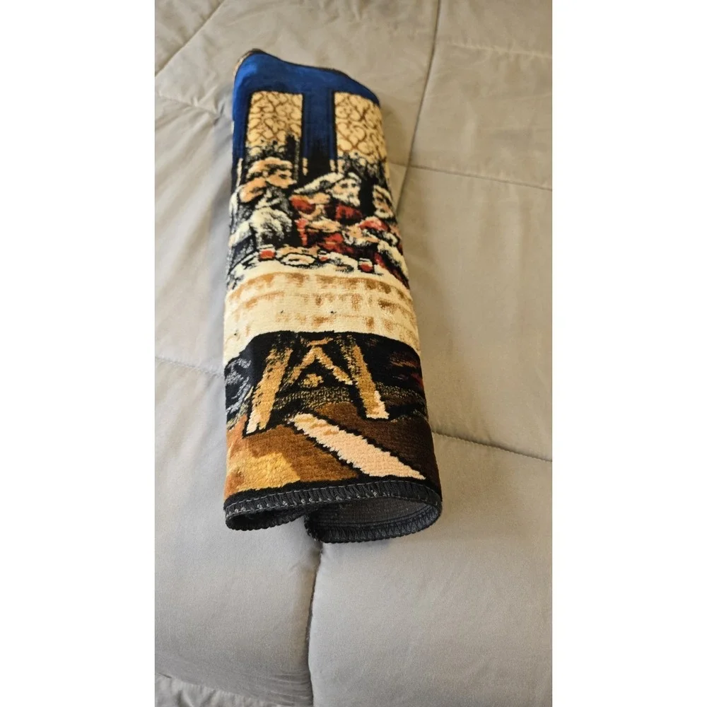 Last Supper Vintage‎ Woven Wall Art Tapestry Table Runner 37.5x19.5 Religious
